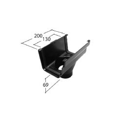 Alutec Evolve Ogee Aluminium 130mm Running Outlet (GY523H)