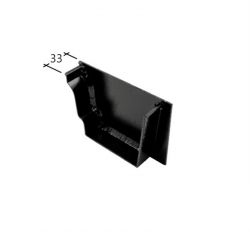 Alutec Aligator Snap Fit Ogee 46 Aluminium 155mm Internal Left Hand Stop End (GG550H)