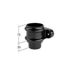 Alutec Tudor Circular Aluminium Cast Socketed Pipe Socket - Eared (TR220H)