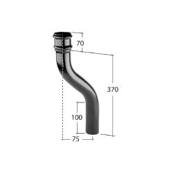Alutec Tudor Circular Aluminium Cast Socketed Offset (TR2903H)