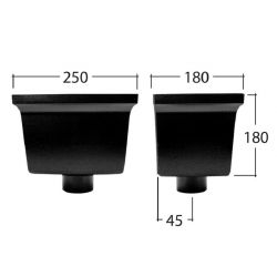 Alutec Tudor Circular Cast Aluminium Hopper Head (TH101H)
