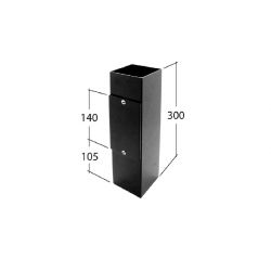 Alutec Flushfit Square & Rectangular Aluminium Access Pipe (RJ360H/RJ160H/RJ460H)