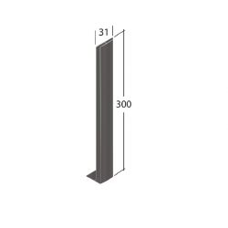 Evoke Aluminium Fascia Profile B H-Section Joint Trim (FB21/FB22)