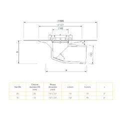 Sita Mini Balcony Angled Roof Outlet