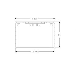 Sita Mini Balcony Grating 100x100mm (30-80mm Height)