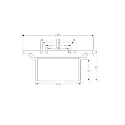 Sita Mini Balcony Grating 156x156mm (40-80mm Height)