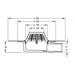 Sita Indra Parapet Roof Outlet Drainage Kit