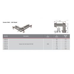 ACO Modular 125 Left Hand Corner Unit