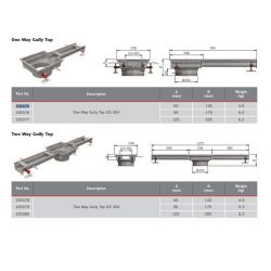 ACO Modular 125 Two Way Gully Top with 200mm Outlet