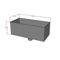 Alutec Flushfit Square & Rectangular Extended Contemporary Aluminium Hopper Head