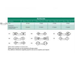 Premier Rectangular Cast Iron Downpipe Earbands Ornamental Type C