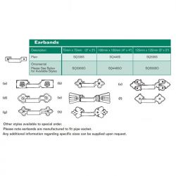 Premier Square Cast Iron Downpipe Earbands Ornamental Type D