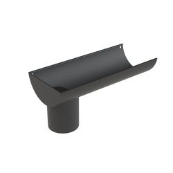 Rainguard XL HR Aluminium 125mm Stopend Outlet Square/Rect