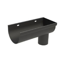 Rainguard XL Deep Flow HR Aluminium 130mm Stopend Outlet