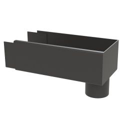 Rainguard Box Aluminium Joggle Stopend Outlet Round