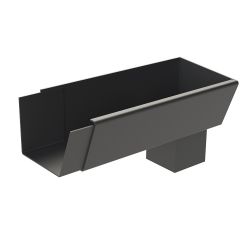 Rainguard Raked Aluminium Stopend Square/Rect Outlet