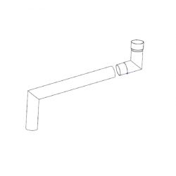 Rainguard SL Aluminium Circular Swaged 112.5 degree 2 Part Swan Neck