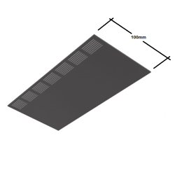 Evoke Aluminium Soffit Panel Vented x 3 metre length (FV1)