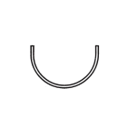 Plain Deep Half Round